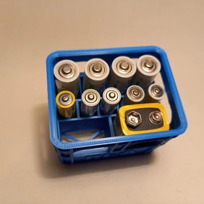 Thùng bia xếp chồng đa năng cho pin AA, AAA, 9V và CR2032