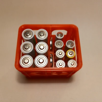 Thùng bia xếp chồng đa năng cho pin AA, AAA, 9V và CR2032