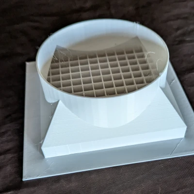 Tấm che cửa gió/trần nhà cho ống 4" - in một mảnh