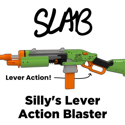 SLAB - Súng Blaster Cần Gạt Hành Động Của Silly (Nerf Tự Chế)
