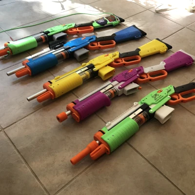 SLAB - Súng Blaster Cần Gạt Hành Động Của Silly (Nerf Tự Chế)