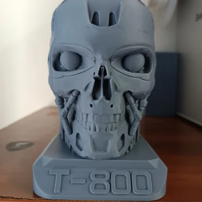 T800 Đầu Nội Rỗng Terminator Mịn In Được Có Đế (không phải ExoSkull)