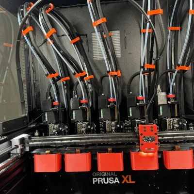 Cải tiến khay đựng cho bộ phận làm sạch đầu phun Prusa XL có chốt xoay