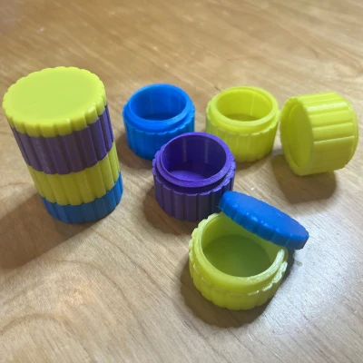 Hộp đựng thuốc du lịch có thể xếp chồng (đã có v2)