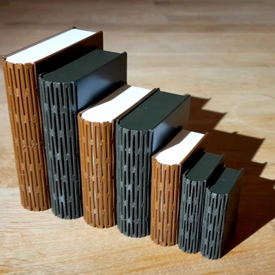 Hộp sách với bản lề sống