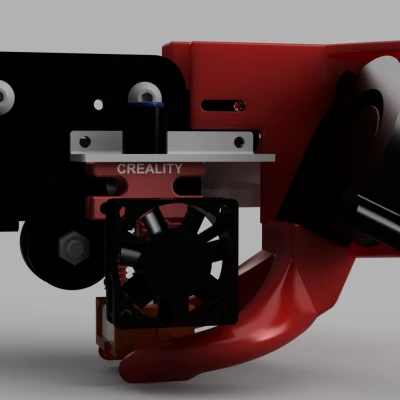 Vỏ quạt tản nhiệt bộ phận CR6 5015 dual fang