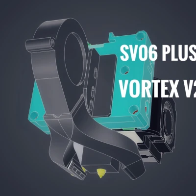 SV06 PLUS Vortex V2 Hệ Thống Làm Mát & Đèn LED Có Thể Điều Chỉnh