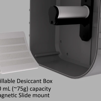 Hộp sấy gắn cạnh cho Elegoo Centauri Carbon với đồng hồ đo độ ẩm