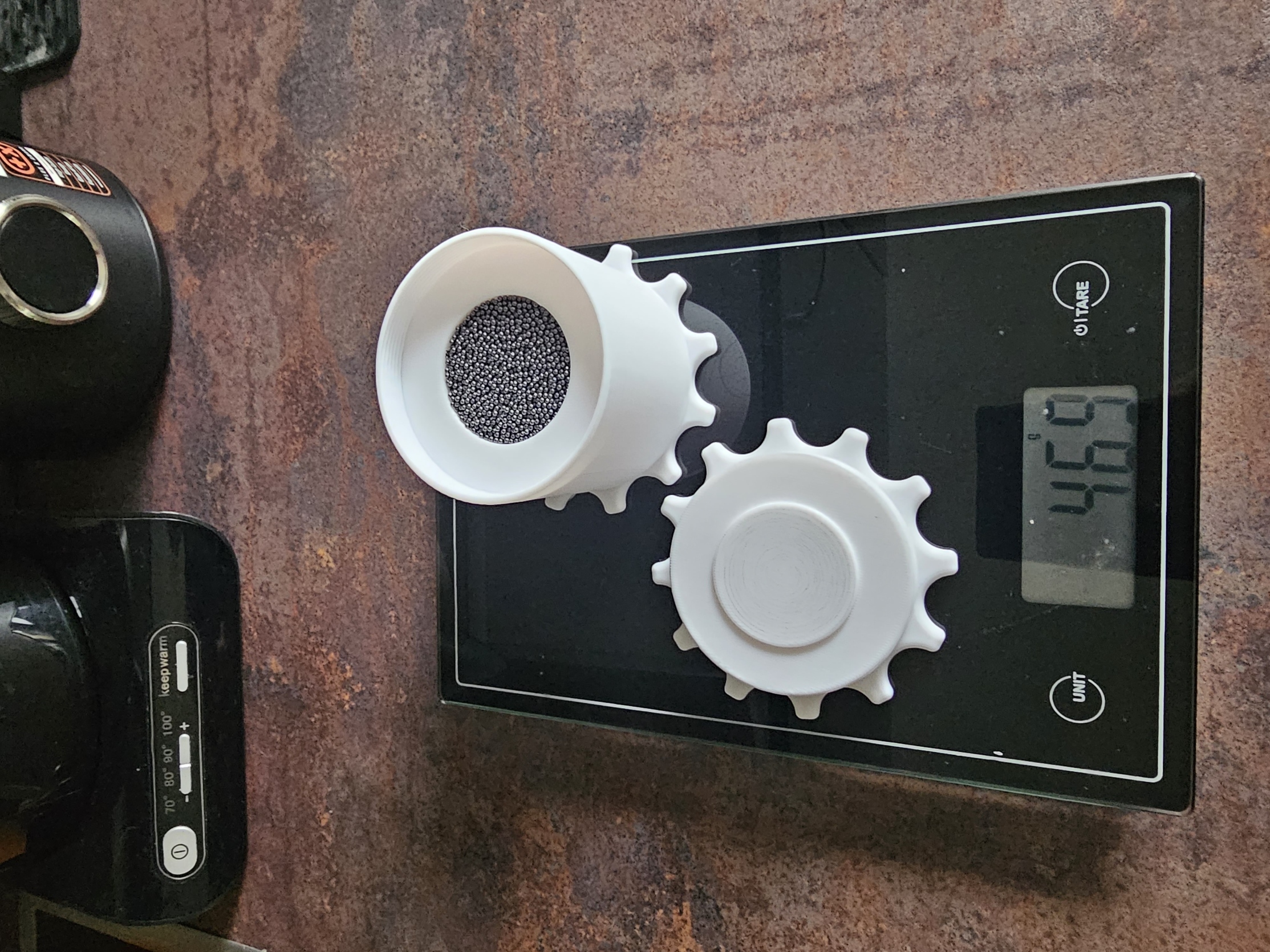 Tạ cuộn cho spool Sunlu để đổ đầy bi chì 1.5mm / AMS spool weight for Sunlu spools