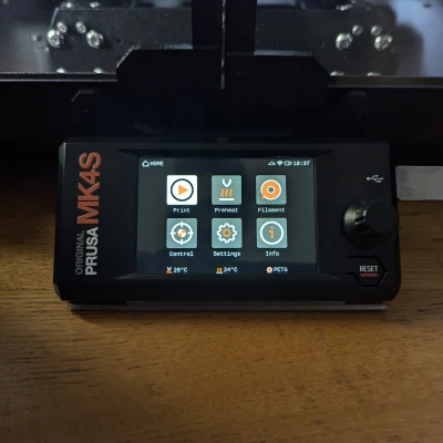 Adapter màn hình xLCD cho Prusa MK4S gắn thùng máy