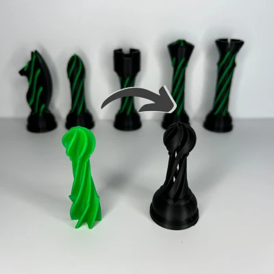 Quân Tốt Cờ Vua V2 Vòng Xoắn Khó Xuyên