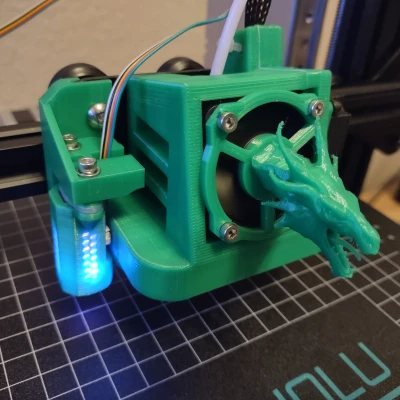 Chụp Quạt Đầu Rồng Cho Quạt 40mm