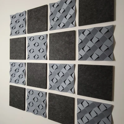 Tấm Khuếch Tán Âm Thanh (Hình Vuông và Lục Giác)