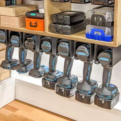 Giá đỡ/Treo máy khoan pin đa năng (Makita, DeWalt, Bosch, Festool...)