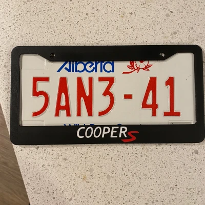 Khung biển số Mini Cooper S (Bắc Mỹ)