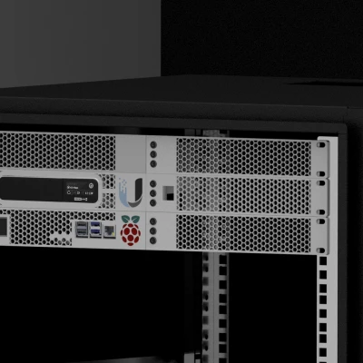 Giá đỡ rack 19" cho UniFi Cloud Key Gen 2 Plus có cổng Keystone