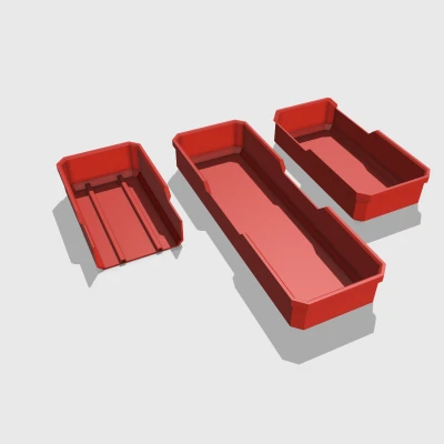 Hộp đựng Milwaukee Packout dài mảnh có rãnh (dài 2 và 3)