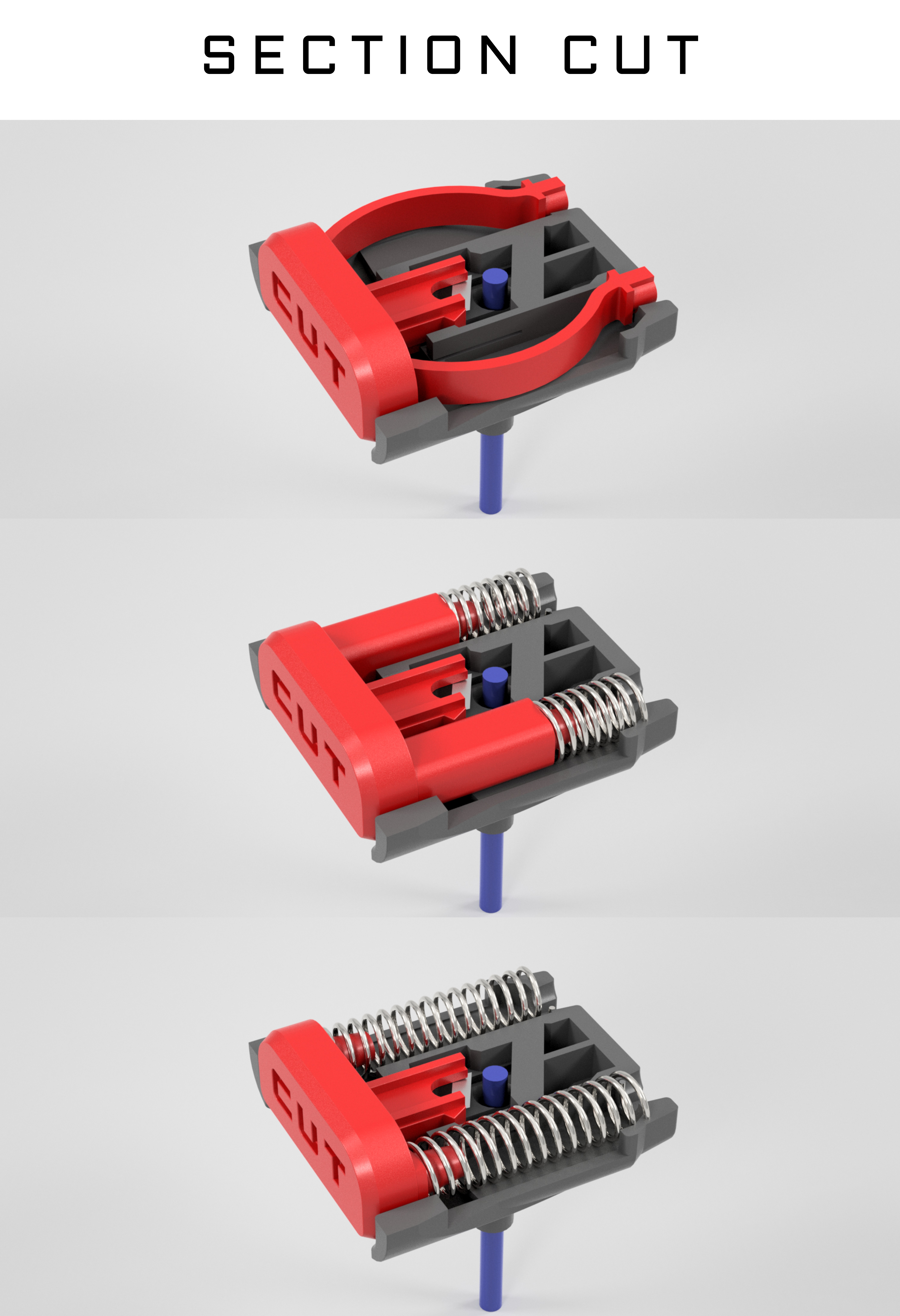 Qidi Cutter V2.0, Dùng cho X-Max 3/X-Plus 3, Sử dụng Lưỡi Dao Rọc Giấy 9mm