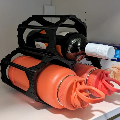 Giá đỡ chai nước lồng vào nhau hình tổ ong không cần hỗ trợ