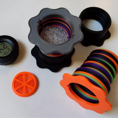 Giá đỡ cuộn có thể điều chỉnh cho Gel Silica / Trọng lượng cuộn / Có Máy đo độ ẩm