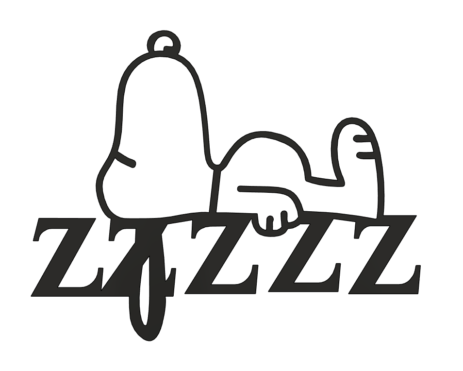 Snoopy Đang Ngủ - Tranh Treo Tường 3D