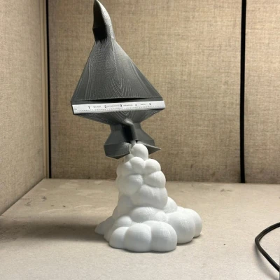 MÔ HÌNH BÀN ĐẨY JET CÓ ĐÁM MÂY KHÓI 2 MÓN