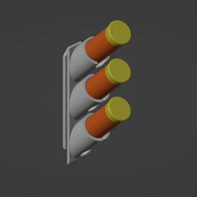 Giá đỡ đạn 12 gauge 3 viên, gắn MOLLE