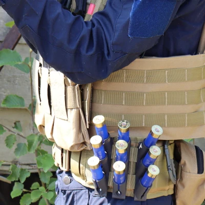 Giá đỡ đạn 12 gauge 3 viên, gắn MOLLE