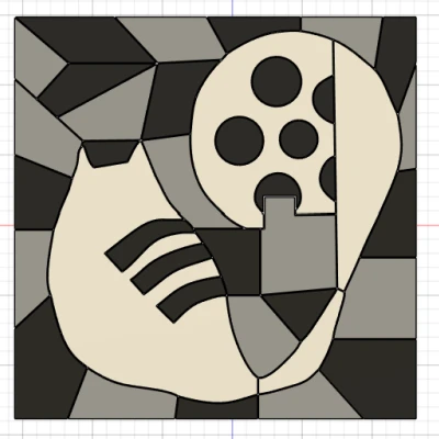 Khung Tranh Ghép Hình Mèo 29x29cm