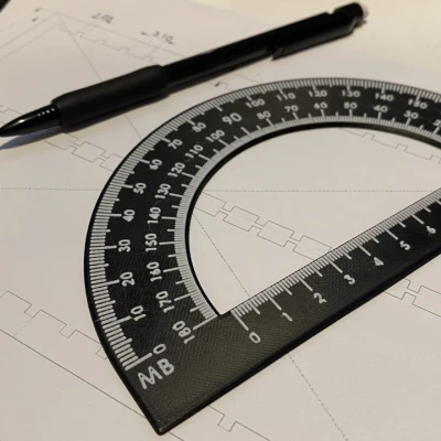 Thước Đo Độ Nửa Vòng Tròn 180 Độ