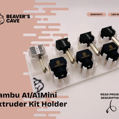 Kệ Giữ Bộ Phụ Kiện Đầu Đù A1/A1 Mini Gridfinity