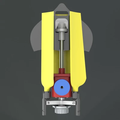 TURBINE GIÓ IN 3D (PHIÊN BẢN TRỤC NGANG)