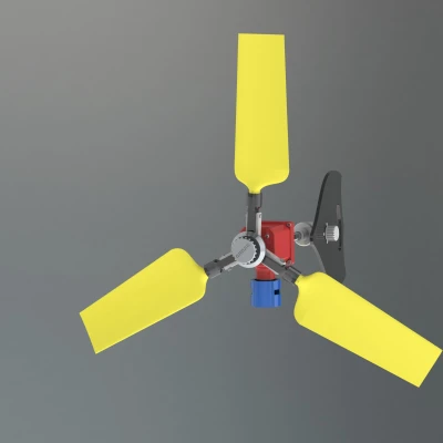 TURBINE GIÓ IN 3D (PHIÊN BẢN TRỤC NGANG)