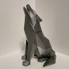 Chó Sói Howling Low Poly (Chỗ Cắm Dao Cạo / Đồ Trang Trí) - Thumbnail 4