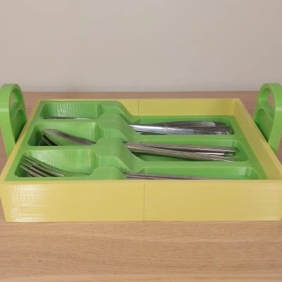 Khay Đựng Dao Nĩa Đơn Giản