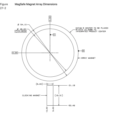 Giá đỡ khe gió sạc MagSafe