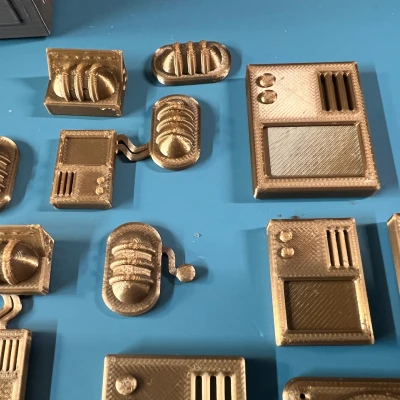 Greebles Phần 2! Đèn, Đơn vị nguồn, Lỗ thông gió, Thang, Đơn vị điều khiển và nhiều hơn nữa!