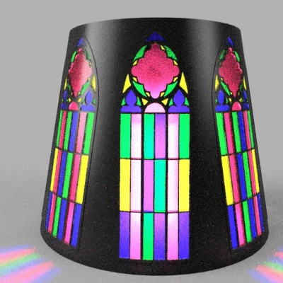 Chụp đèn kính Gothic cho Prusa XL