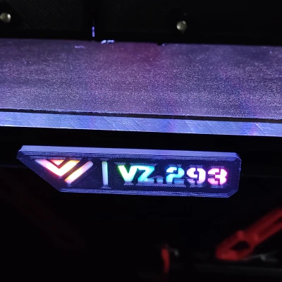 Vzbot Led Serial Plate và Logo