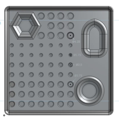 Hộp Dọn Dẹp Bản In Gridfinity 4x4