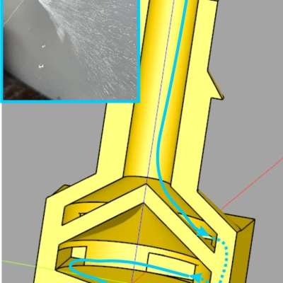 Đầu phun micro-vortex cho ống OD 6.5 mm (1/4 inch)
