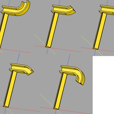 Cọc tưới cây cho ống 6mm OD, bẻ lên hoặc xuống