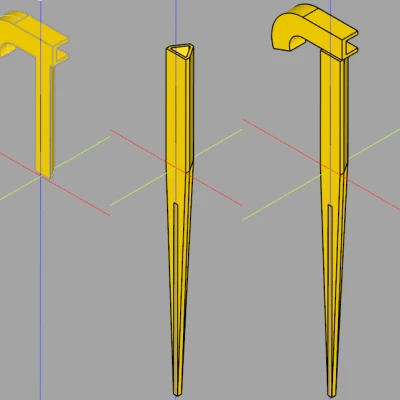 Cọc tưới cây cho ống 6mm OD, bẻ lên hoặc xuống
