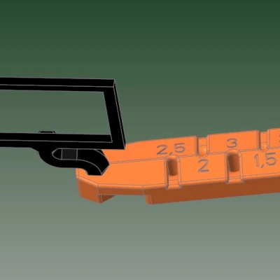 Kệ giữ lục giác kèm chỗ cắm nhiệt kế cho MK3S