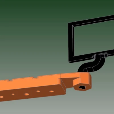 Kệ giữ lục giác kèm chỗ cắm nhiệt kế cho MK3S