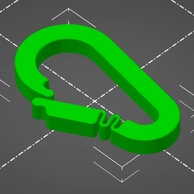 Móc Carabiner Có Lực Kẹp Sẵn