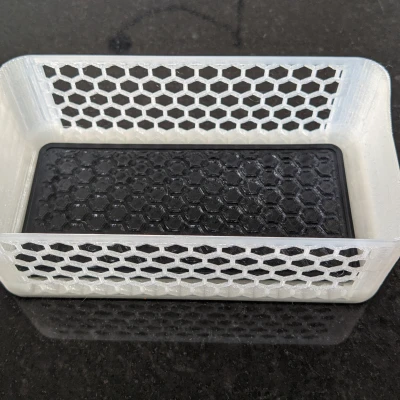 Thùng lưu trữ hình lục giác kèm thảm