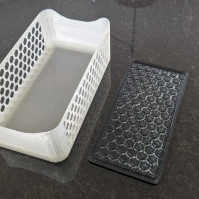 Thùng lưu trữ hình lục giác kèm thảm