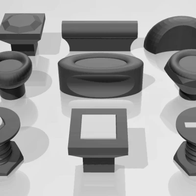 Núm và tay cầm cho cửa và ngăn kéo