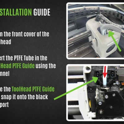 Cao su hướng dẫn PTFE ToolHead